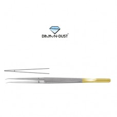 Diam-n-Dust™ Micro Suturing Forcep Straight - With Counter Balance Stainless Steel, 18.5 cm - 7 1/4"